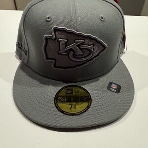 New Era Gray Kansas City Chiefs 59FIFTY Cap